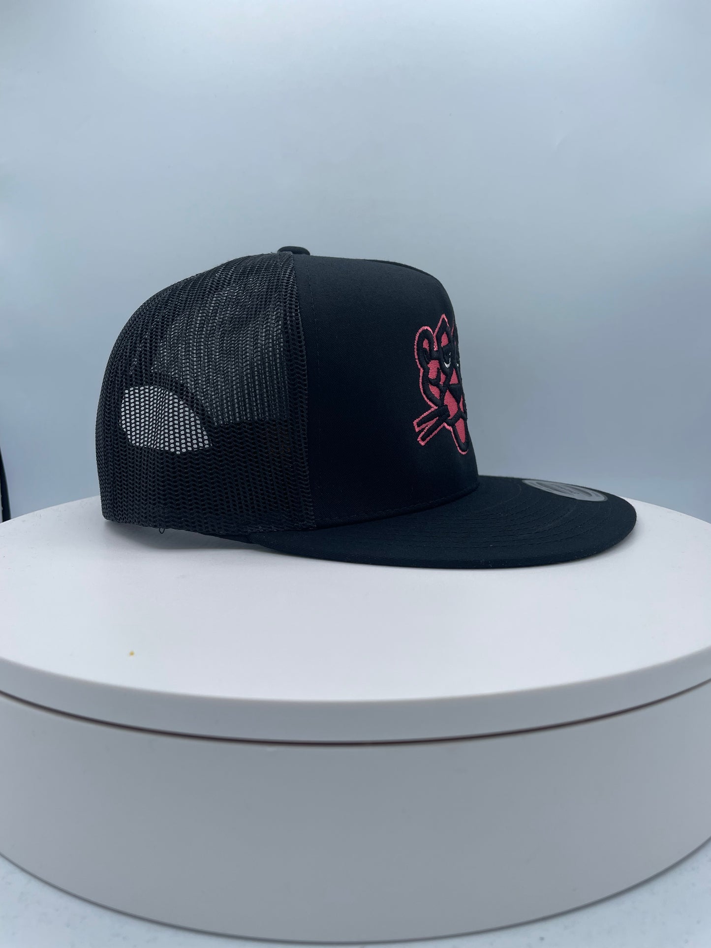 Panther Embroidery Trucker Hat.