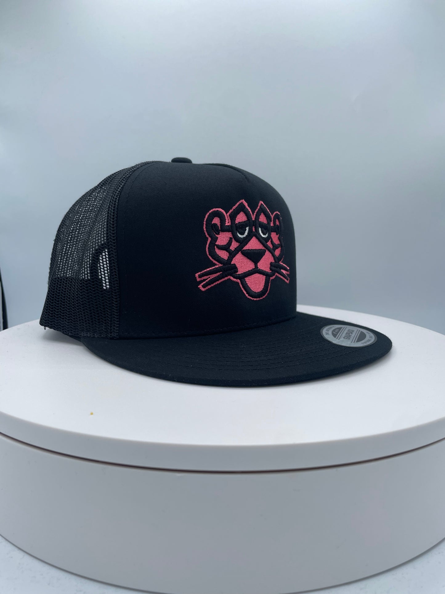 Panther Embroidery Trucker Hat.