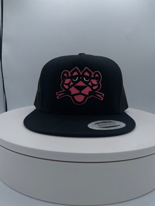 Panther Embroidery Trucker Hat.