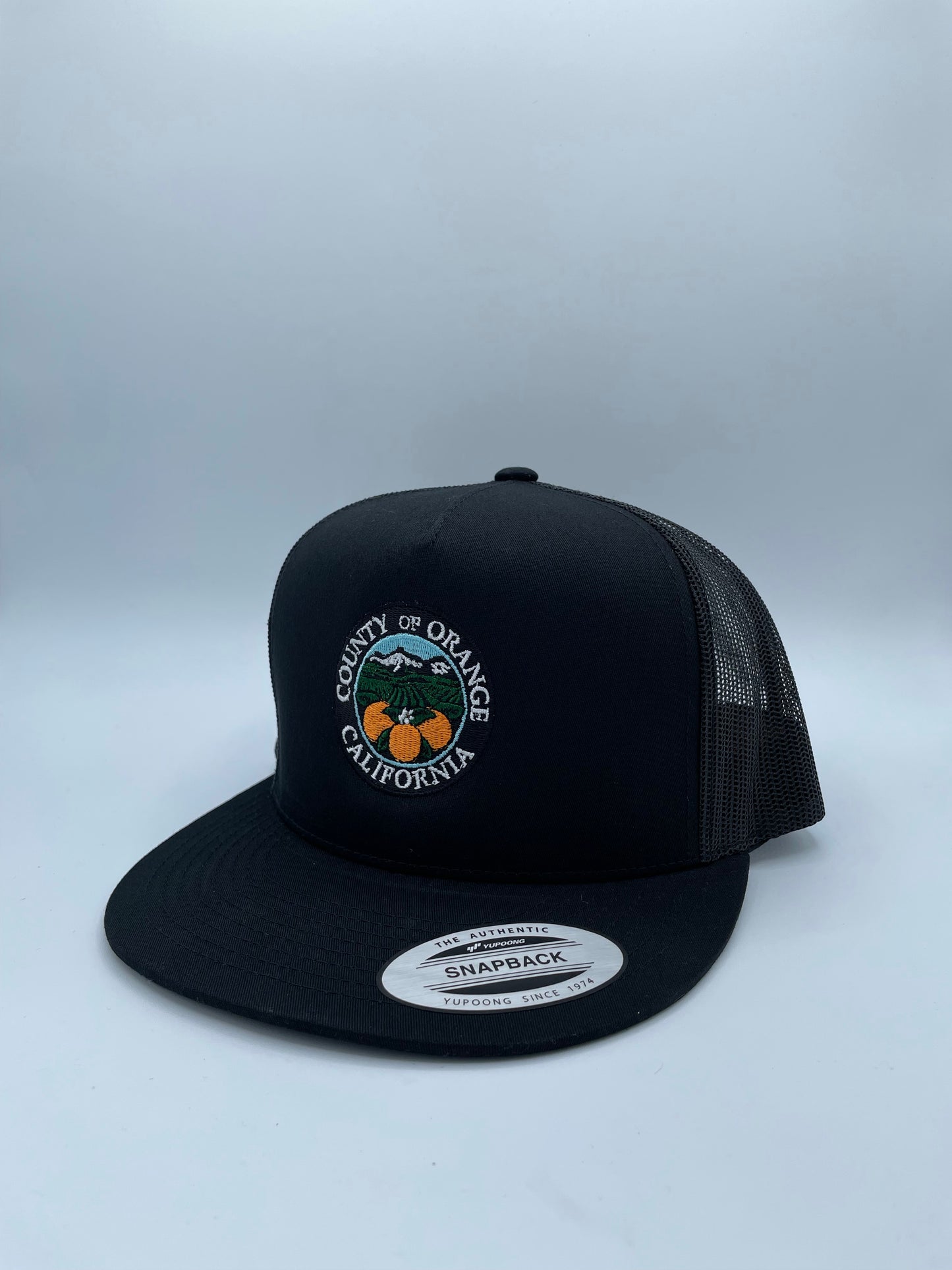 Orange County California Embroider Trucker Hat.