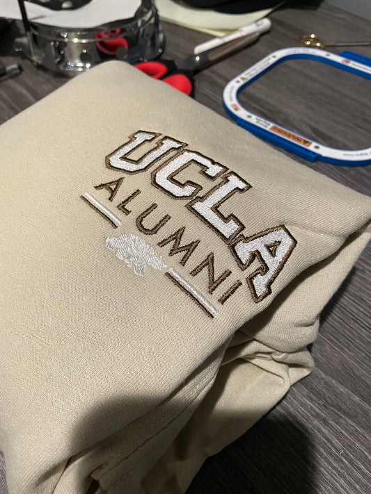 UCLA Alumni Embroidered Hoodies.